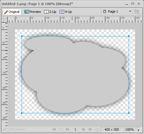 drop shadow shape